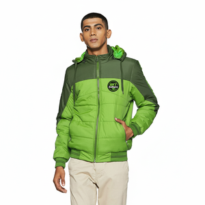 Doudoune en polyester imperméable pour hommes avec ou sans capuche Design personnalisé Manteau d'hiver High Street Service OEM - Product Image 4