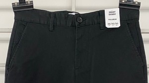 Pantalon mince d'été pour hommes personnalisé par OEM léger et respirant teint uni avec un design droit - Product Image 3