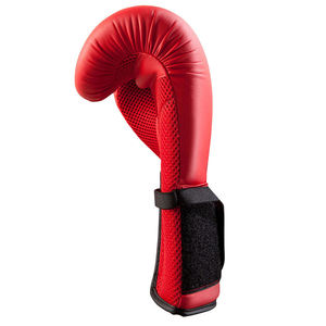Custom Logo Professional Synthetic Leather Boxing <b>Gloves</b> Hook-And-Loop Wrist Support Moisture Wicking Breathable <b>Mesh</b> Fold Back - Product Image 5