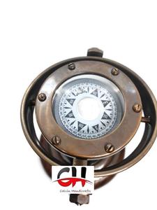 เข็มทิศทองเหลืองโบราณสำหรับเดินเรือเข็มทิศทองเหลืองคลาสสิกสำหรับการเดินเรือเข็มทิศสำหรับตกแต่งของขวัญ - Product Image 2