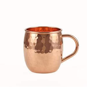 Mug en cuivre, mug à bière Moscow Mule artisanal brillant - Product Image 5