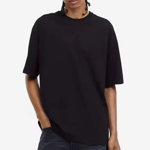 T-shirt Boxy Fit surdimensionné personnalisé pour hommes 100 _ T-shirt Streetwear à épaules tombantes en coton T-shirt uni personnalisé de qualité de luxe pour hommes - Product Image 2