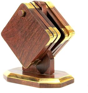 Posavasos de Madera Hechos a Mano de Primera Calidad, Estilo Bohemio, Ecológicos, Ligeros, Diseño Personalizado, Redondos, Económicos, de Bajo Costo - Product Image 3