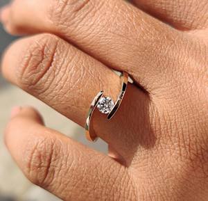 Bague de fiançailles solitaire en diamant brillant de 0,50 à 3,00 carats, certifiée IGI, de laboratoire, taille brillant, en or 10K/14K/18K/PT950/argent S925 - Product Image 4