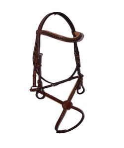 Brida de Cuero para Caballo con Diseño Personalizable, Excelente Calidad, Herrajes de Oro Rosa Premium, Equipo de Equitación de Alta Calidad, Envío Directo - Product Image 1