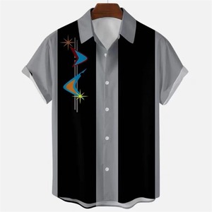 Chemises décontractées pour hommes, haut de gamme, en gros, chemises imprimées par sublimation, chemises élégantes à manches courtes de haute qualité - Product Image 6