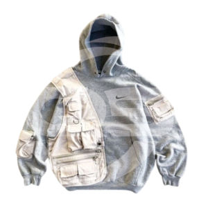 Sudaderas con capucha de lavado ácido Ropa de calle personalizada Peso pesado Desgastado Lavado ácido French Terry Cotton Pullover Sudadera con capucha para hombres French Terry - Product Image 5