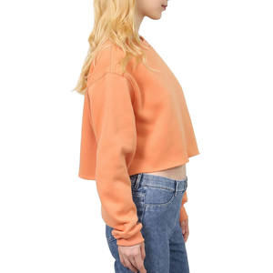 Haute qualité femmes crop top sweats tenue décontracté marque privée coupe ajustée Offre Spéciale respirant femmes crop top sweats - Product Image 5