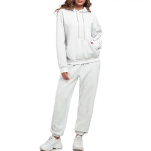 Tendencia 2025 personalizado de alta calidad para hombre, conjunto de Sudadera con capucha y pantalón de dos piezas de verano, ropa deportiva informal, chándal para correr para mujer - Product Image 3