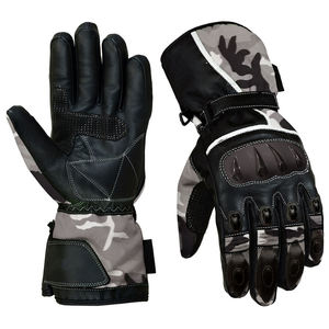 Gants de moto en cuir 100 % véritable de qualité professionnelle, fabriqués directement en usine, personnalisables, coupe-vent, pour le cyclisme et les sports de plein air - Product Image 2