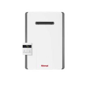 Chauffe-eau sans réservoir Rinnai One 11e au gaz naturel extérieur 24 kW, classe A en termes d'efficacité énergétique, échangeur de chaleur en acier inoxydable - Product Image 2