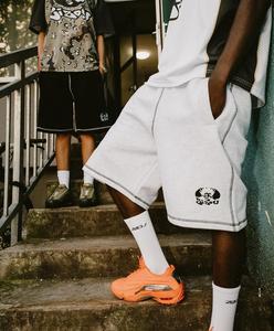 Pantalones cortos de algodón de peso pesado para hombre, ropa de calle con estampado gráfico Vintage de gran tamaño, tejido de talla grande Formal de talla grande Vintage de gran tamaño - Product Image 1