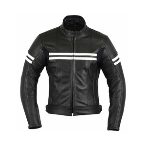 Wholesaler Men's Fashion Genuine Leather Jacket with Zipper <b>Quilted</b> Winter Jacket Featuring Sheep Fur on Sale - Product Image 1