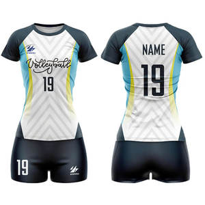 Conjuntos de uniformes para adultos, ropa de voleibol unisex ligera y de alta calidad con logotipo personalizado y estampado por sublimación para hombres y mujeres - Product Image 1