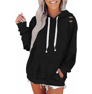 Sweat à capuche homme 2025 effet vieilli, respirant, long, 100% coton molletonné, coupe oversize, anti-rétrécissement, haute qualité, accessoire d'hiver, service OEM - Product Image 1