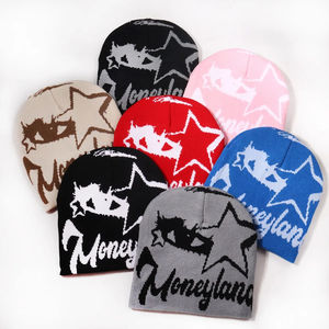 Bonnet en tricot personnalisé Y2K Hip Hop Streetwear, tendance, chaud pour l'automne et l'hiver, pour un usage quotidien - Product Image 1