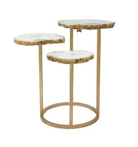 Mesa Auxiliar de Primera Calidad con Mármol Italiano, Mesa Auxiliar Moderna para el Hogar, Mesa de Metal de Primera Calidad, Personalizable - Product Image 6