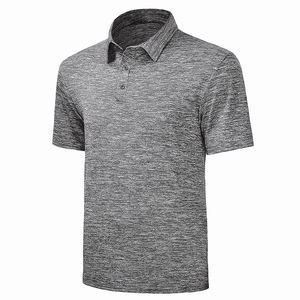 Polo de golf à séchage rapide pour hommes T-shirt de sport décontracté à manches courtes à motif uni Logo et design personnalisés - Product Image 1