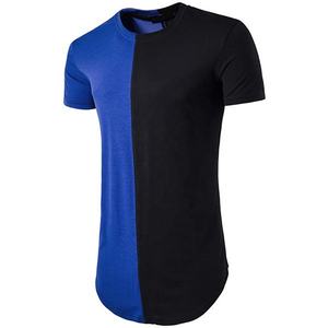 Wholesale <b>S</b> Oem Logo Plain Cotton American Size O Neck <b>Men</b> High Quality 100 Custom Print Blue <b>Silk</b> Lightweight - Product Image 1