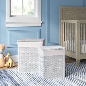 Set of 2 <b>Rectangular</b> White Rattan <b>Baskets</b> Handmade <b>Storage</b> <b>Basket</b> Wholesale eco-friendly Made in Viet Nam - Product Image 6
