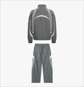 Conjunto Deportivo Informal de Otoño para Hombre JUZEE SPORTS JS-WS-047, Chaqueta Deportiva con Capucha de Nailon, Transpirable, con Cordón Ajustable y Estampado - Product Image 2