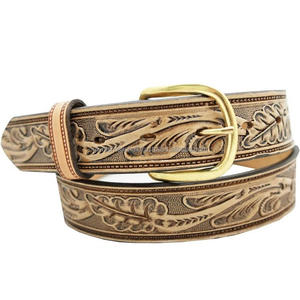 Wholesale Supply Handmade Western <b>Leather</b> Tooling <b>Belt</b> Floral Design Embossed Tooled <b>Leather</b> <b>Belt</b> <b>for</b> <b>Men</b> and Women All Sizes - Product Image 1