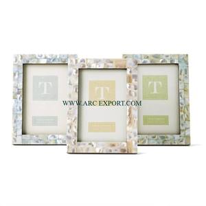 Made of Mother of Pearl and Wooden Handmade Modern <b>Photo</b> <b>Frames</b> <b>Set</b> of 3 Different Sizes Unique Designing Home <b>Photo</b> <b>Frames</b> - Product Image 1