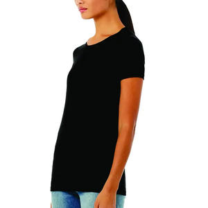 Camiseta de algodón extragrande personalizada para mujer, camiseta 100% de alta calidad para mujer, camiseta para mujer a bajo precio - Product Image 2