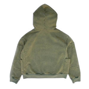 Sweat à capuche vierge avec logo personnalisé pour hommes, pull oversize à épaules tombantes, sweat à capuche thermique en éponge française lourd pour hommes - Product Image 4