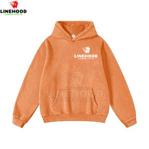 Top Trending Men's Acid Wash 100% Cotton Basics Hoodies Temporada de invierno Sudaderas mezcladas de algodón - Product Image 1