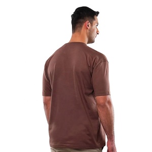 Meilleure qualité 100% coton vierge T-shirts pour hommes col rond manches courtes impression personnalisée poids lourd 210g maillot écologique OEM - Product Image 5