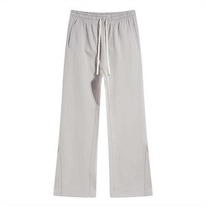 Pantalon de jogging en molleton uni personnalisé de haute qualité pantalon évasé pour hommes pantalon de survêtement vierge en gros à la mode Style décontracté - Product Image 3