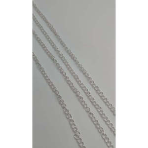 โซ่ต่อแบบแบนขนาด 2.53 มม. สำหรับทำเครื่องประดับ ทอง เงิน และทองชมพู ชุบทองแดง 1 เมตร - Product Image 2