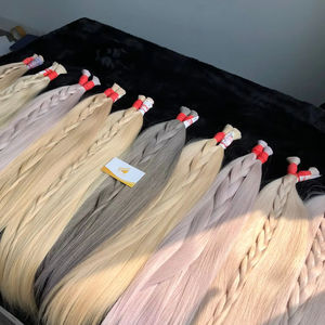 Meilleur Prix 100% Vierge Naturelle Vietnam Extensions de Cheveux Humains Texture Droite Blonde Cheveux En Vrac 100g De Minh Khang Cheveux Premium - Product Image 1