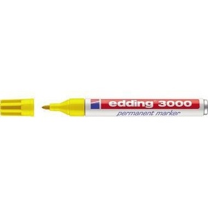 Rotulador Permanente Amarillo Edding 3000, 1.5-3mm, Duradero y Versátil - Product Image 1
