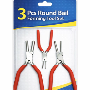 LUMINEX IMPEX LUG=154455 High Quality Stainless Steel Jewelry Making Pliers Bail Forming <b>Tool</b> Set Lightweight Wire Wrapping for - Product Image 1