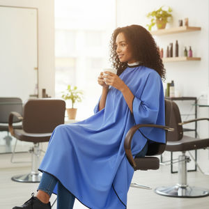 Tablier de coiffure personnalisé cousu main pour salon, en polyester écologique et durable avec taille ajustable - Product Image 5