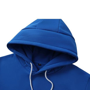 Sudadera con Capucha de Forro Polar para Hombre, 400 Gsm, Gruesa, Transpirable, de Algodón, con Efecto Desgastado, Impresión de Logotipo Personalizado, Esencial, Color Sólido - Product Image 3