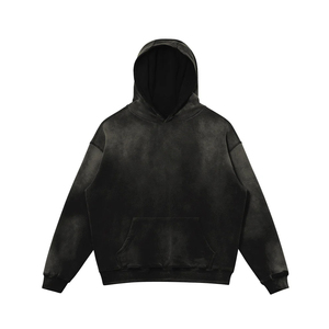 Vente en gros de sweats à capuche en coton mélangé respirant avec tissage au crochet réglable pour l'hiver - Product Image 2