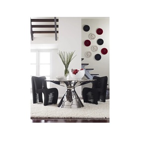 Awesome <b>Foldable</b> Extendable 4 Seater Modern Marble Top Metal Legs Round <b>Dining</b> <b>Table</b> for Home and Hotel Use <b>Dining</b> <b>Table</b> - Product Image 4