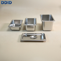 Peralatan Dapur Komersial Mudah Dibersihkan 1/4 Loyang Stainless Steel Gn Cocok untuk Hotel & Restoran Chafing Dish Loyang Hotel