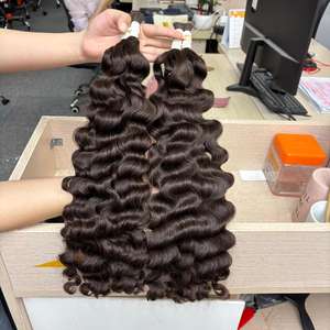 Lâche birman bouclé Color4 dans les cheveux de trame, 100% cheveux humains, cheveux bruts - Product Image 4