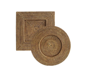 Placa de cargador de ratán para fiesta y boda, manteles individuales y posavasos para la decoración de la Mesa de la cocina del hogar - Product Image 6