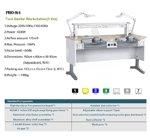 新製品ブラッシュドステンレス鋼オールホワイト歯科-技術者-テーブルその他の歯科機器 - Product Image 5