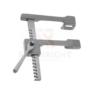 เครื่องมือผ่าตัดแบบแมนนวล Finochietto Rib Spreader Retractor สำหรับการผ่าตัดหน้าอก  ผลิตจากเหล็กกล้าที่ปรับแต่งได้อย่างเต็มที่  รุ่น SurgeiRight SR-200-blade ได้รับมาตรฐาน CE - Product Image 2