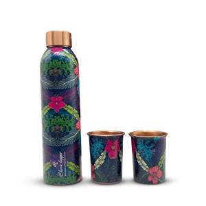 ภาชนะใส่เครื่องดื่มเล่นโยคะขวดทองแดงดีไซน์กันการรั่วและกันสิ่งสกปรก - Product Image 3