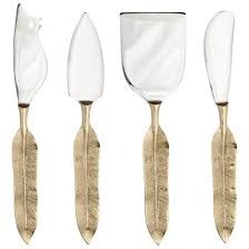 Elegant Style Stainless Steel Cheese Server Set with Designer Handle Serveware - Product Image 5