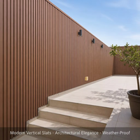 WPC-groefpaneel voor schutting, wand, achtertuin, binnenplaats, villa, privacy en decoratie