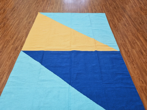 Handwoven Cotton Kilim <b>Rug</b> Living Room Bedroom Dining Room <b>Kitchen</b> <b>Rug</b> Abstract <b>Rug</b> - Product Image 3