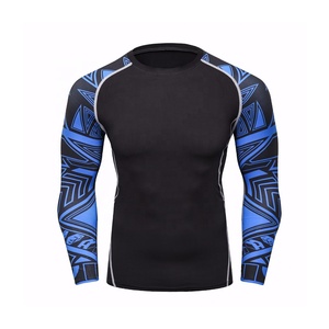 Combinaison de surf à compression ajustée pour homme, protection UV, manches longues, spandex/polyester, qualité supérieure - Product Image 3